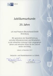 Jubiläumsurkunde  
